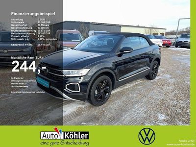 Gebraucht VW T-Roc Cabriolet Style 116 PS (85 kW) 2025 Deep black perleffekt Cabrio