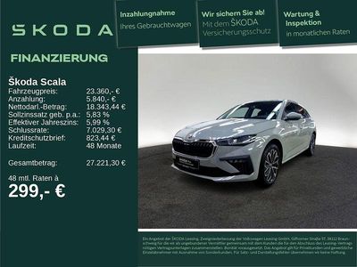 Gebraucht Skoda Scala Tour 116 PS (85 kW) 2025 Steelgrau Kleinwagen