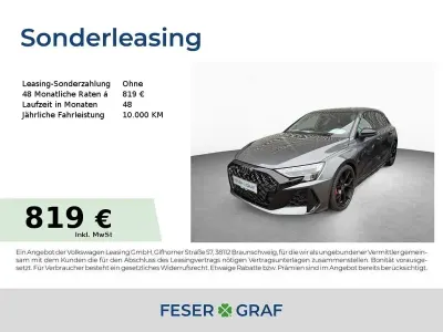 Ny Audi RS3 Sport 400 HK (294 kW) 2026 Grå Sedan