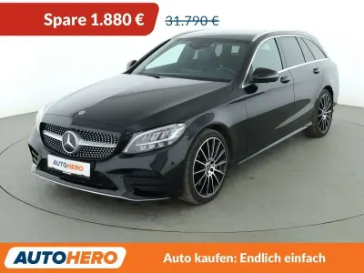 Gebraucht Mercedes C300 AMG line 272 PS (200 kW) 2020 Schwarz/baltic black Kombi
