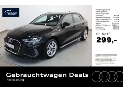 Używany Audi A3 S-Line 150 KM (110 kW) 2023 Czarny Sedan/Limuzyna
