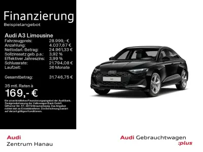 Gebraucht Audi A3 Advanced 150 PS (110 kW) 2025 Mythosschwarz metallic Limousine