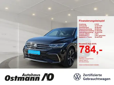 Gebraucht VW Tiguan Allspace R-line 200 PS (147 kW) 2022 Schwarz SUV