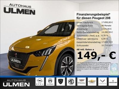 Gelb Gebraucht 2022 Peugeot e-208 GT Kleinwagen | 17.850 € (Fairer Preis)