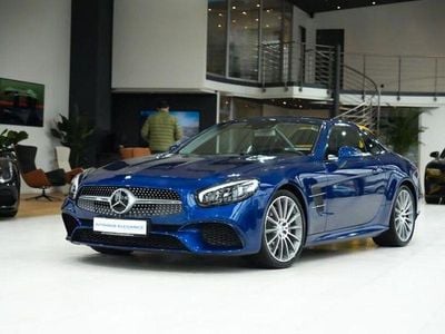 Usata Mercedes SL400 AMG line 367 CV (269 kW) 2016 Blu Cabrio