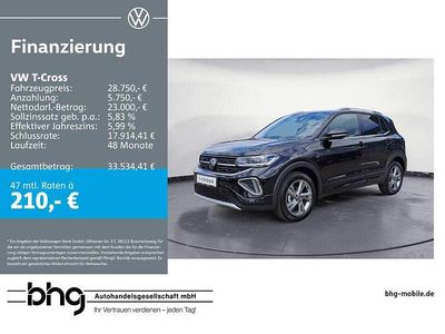 Gebraucht VW T-Cross R-line 150 PS (110 kW) 2024 Schwarz SUV