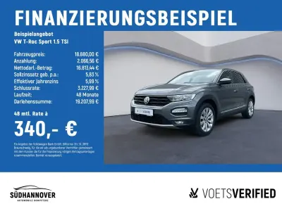 Gebraucht VW T-Roc Sportline 150 PS (110 kW) 2020 Grau SUV