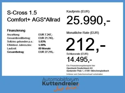 Neu Suzuki SX4 S-Cross Comfort+ 116 PS (85 kW) 2025 Weiß SUV