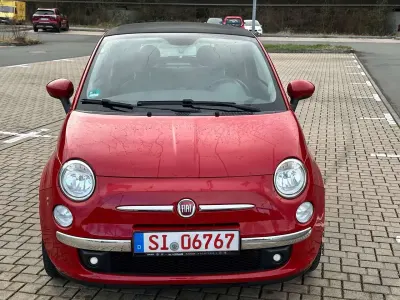 Używany Fiat 500 Lounge 69 KM (50 kW) 2013 Czerwony Kabriolet