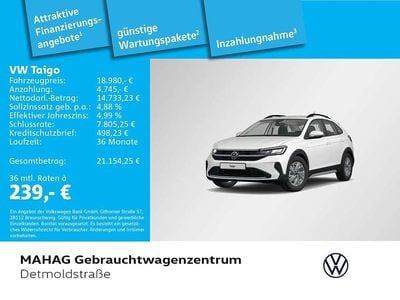 Gebraucht VW Taigo Life 110 PS (80 kW) 2023 Weiß SUV
