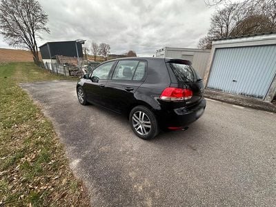 Gebraucht VW Golf VI 2009 Schwarz Kleinwagen