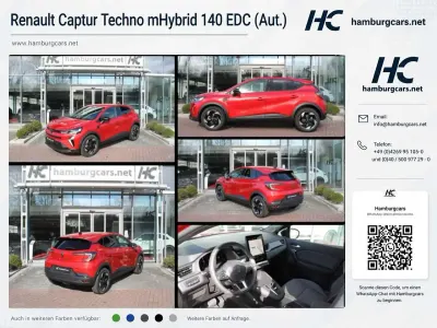Używany Renault Captur Techno 140 KM (102 kW) 2026 Czerwony SUV