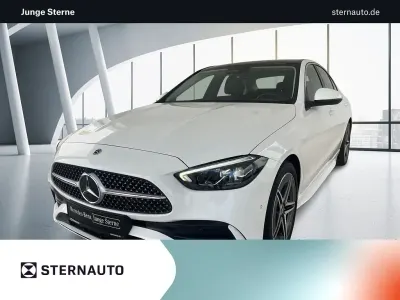 Gebraucht Mercedes C200 AMG line 163 PS (119 kW) 2025 Unilack polarweiß Limousine