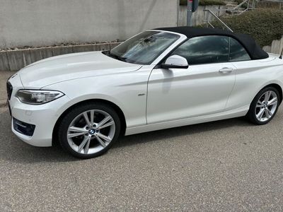 gebraucht BMW 218 d Cabrio Sport Line Navi Leder Metallic