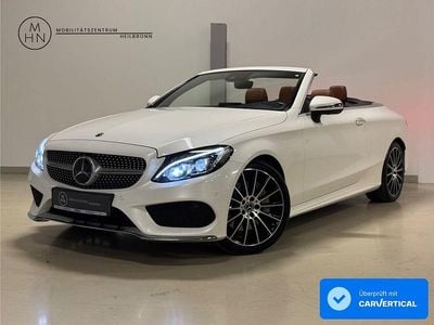 Diamantweiss Gebraucht 2018 Mercedes C300 AMG line Cabrio | 31.480 € (Fairer Preis)
