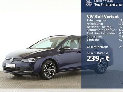 Gebraucht VW Golf VIII Style 131 PS (96 kW) 2022 Atlantik blue metallic Kombi