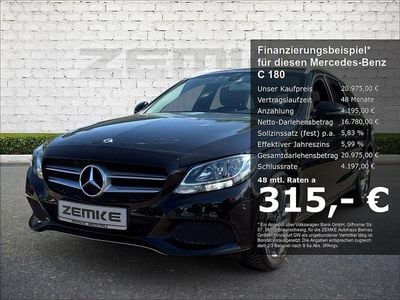 Schwarz Gebraucht 2018 Mercedes C180 Avantgarde Kombi | 20.975 € (Guter Preis)