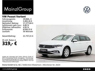 Pure white Gebraucht 2021 VW Passat Basis Kombi | 19.860 € (Guter Preis)