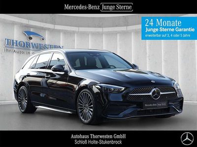 Gebraucht Mercedes C300 AMG line 265 PS (194 kW) 2023 Lack obsidianschwarz Kombi