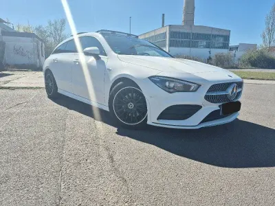Gebraucht Mercedes CLA180 Shooting Brake AMG line 136 PS (100 kW) 2019 Weiß Kombi