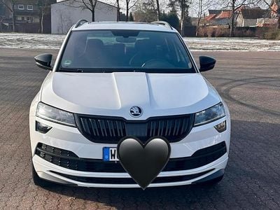 Gebraucht Skoda Karoq SportLine 150 PS (110 kW) 2021 Weiß SUV
