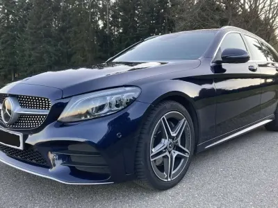 Gebraucht Mercedes C220 AMG line 194 PS (142 kW) 2019 Blau Kombi