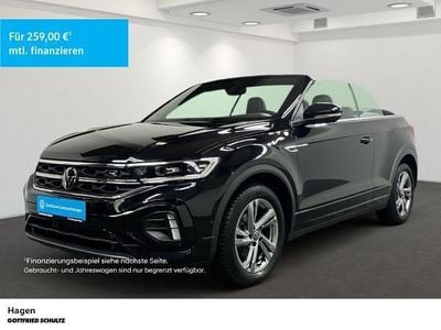 Gebraucht VW T-Roc Cabriolet R-line 150 PS (110 kW) 2023 Schwarz Cabrio