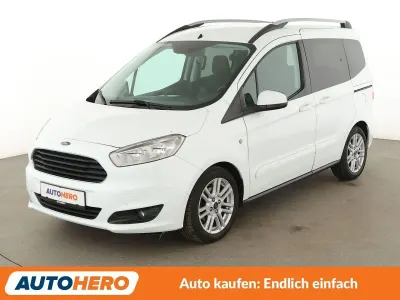 Gebraucht Ford Tourneo Courier Titanium 101 PS (74 kW) 2016 Weiß Van / Kleinbus