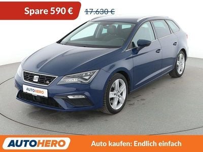 Usata Seat Leon FR 179 CV (131 kW) 2017 Blu Station wagon