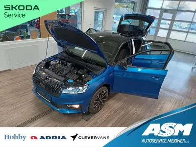 Ny Skoda Fabia Monte Carlo 150 HK (110 kW) 2026 Blå Hatchback