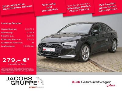 Mythosschwarz metallic Gebraucht 2025 Audi A3 Advanced Plus Limousine | 32.970 € (Guter Preis)