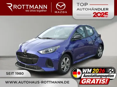 Neu Mazda 2 Exclusive-Line 116 PS (85 kW) 2025 Blau Limousine