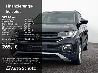 Gebraucht VW T-Cross Style 110 PS (80 kW) 2022 Deep black perleffekt sn 64 SUV