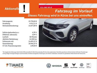 Gebraucht VW T-Cross Goal 95 PS (69 kW) 2025 Silber SUV