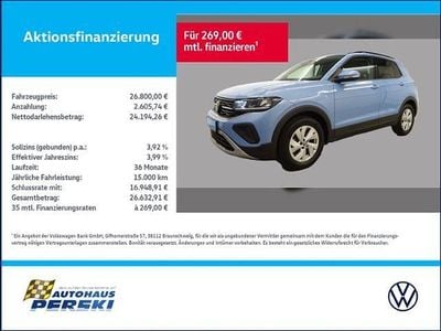 Clear blue metallic Gebraucht 2024 VW T-Cross Life SUV | 26.800 € (Fairer Preis)