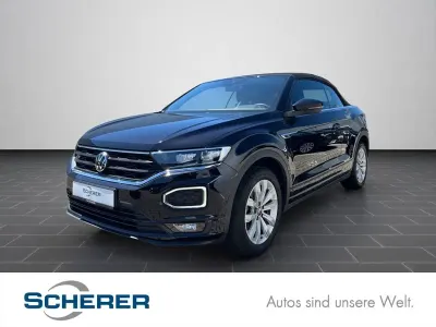 Gebraucht VW T-Roc Cabriolet R-line 150 PS (110 kW) 2021 Deep black perleffekt schwarz Cabrio