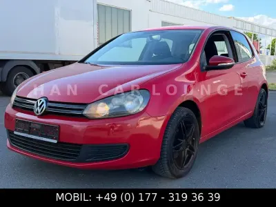 Gebraucht VW Golf VI Comfortline 80 PS (58 kW) 2009 Rot Kleinwagen