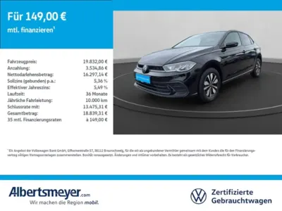 Gebraucht VW Polo Goal 80 PS (58 kW) 2025 Schwarz Limousine