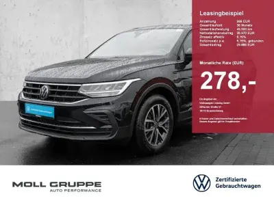 Gebraucht VW Tiguan Life 150 PS (110 kW) 2023 Deep black perleffekt (metallic) SUV