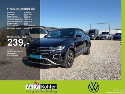 Gebraucht VW T-Roc Cabriolet Goal 116 PS (85 kW) 2025 Schwarz Cabrio