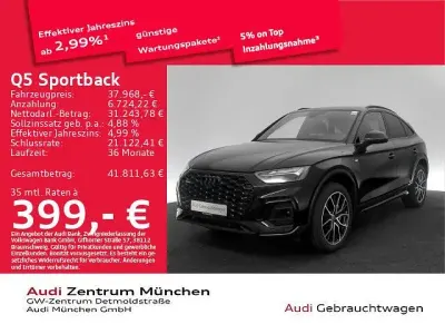 Gebraucht Audi Q5 Sportback S-Line 299 PS (219 kW) 2022 Mythosschwarz metallic SUV