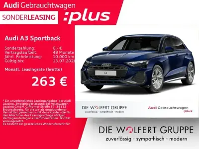 Gebraucht Audi A3 S-Line 150 PS (110 kW) 2025 Navarrablau metallic Limousine