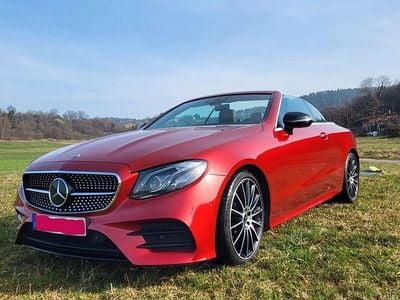 Usata Mercedes E220 AMG line 194 CV (142 kW) 2019 Rosso Cabrio
