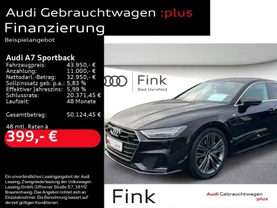 Używany Audi A7 Sportback S-Line 265 KM (194 kW) 2023 Czarny Hatchback