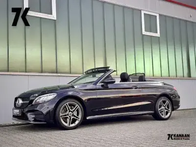 Usata Mercedes C180 AMG line 156 CV (114 kW) 2019 Nero Cabrio