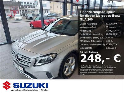Gebraucht Mercedes GLA200 156 PS (114 kW) 2017 Polarsilber SUV