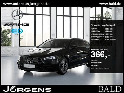 Schwarz metalliclack kosmossch Gebraucht 2024 Mercedes CLA200 Shooting Brake AMG Kombi | 38.880 € (Teuer)