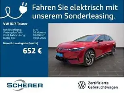Gebraucht VW ID.7 210 kW (286 PS) 2025 Rot (kings red metallic) Kombi