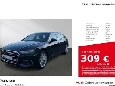 Brugt Audi A6 Design 245 HK (180 kW) 2023 Blå Stationcar