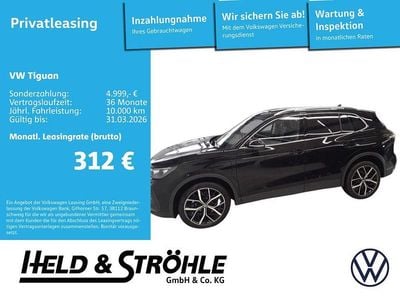 Grenadillschwarz metallic (metallic) Gebraucht 2025 VW Tiguan Elegance SUV | 46.430 € (Fairer Preis)